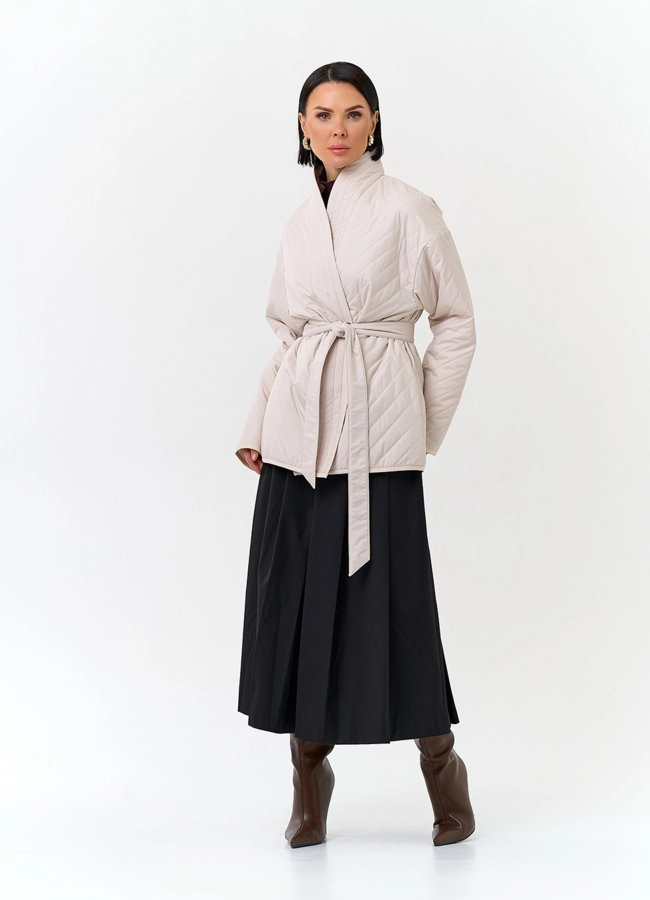 Женская куртка кимоно с поясом модель № 32802 в рассрочку