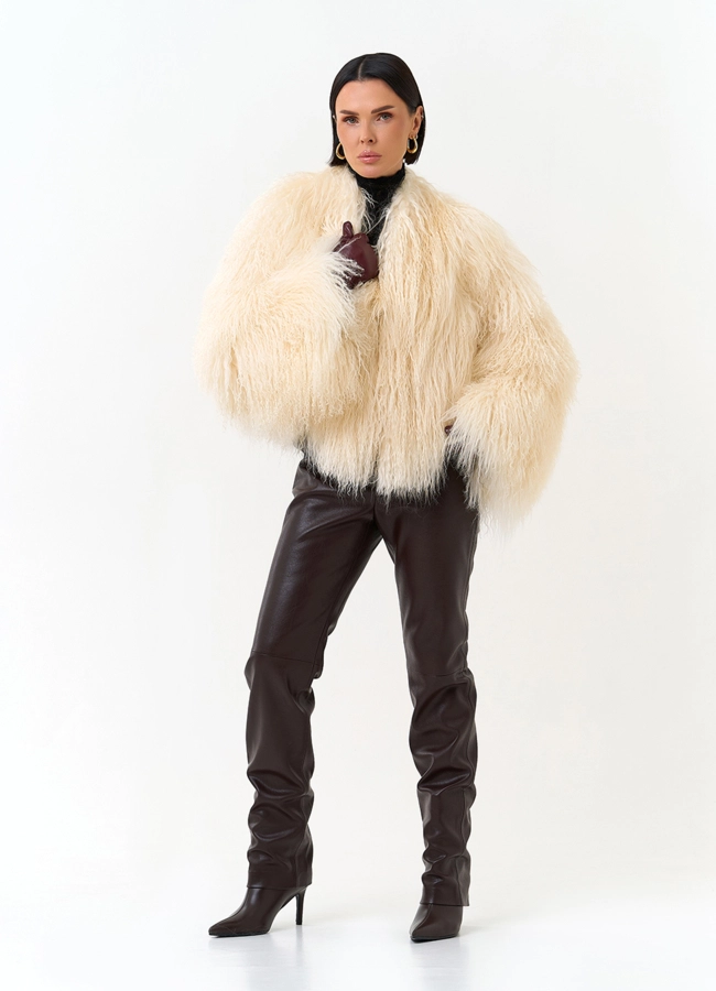 Женская шуба из ламы модель № 31323 универмаг малина фото