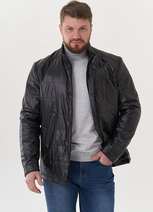 Куртка мужская черного цвета модель № 25627 в кредит