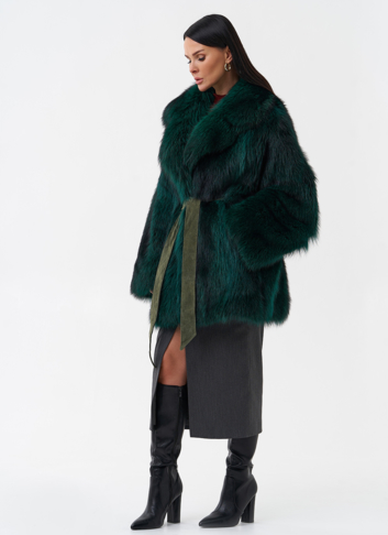 Шуба из енота летучая мышь