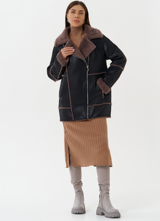 фото Дубленка из эко кожи модель № 27761