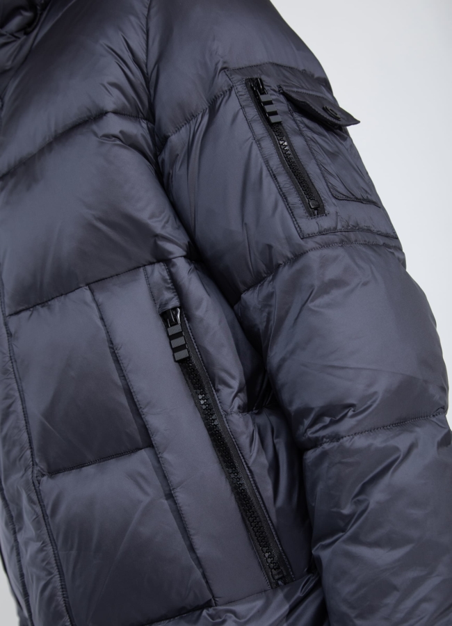 Пуховик мужской с капюшоном  модель № 25788 универмаг малина